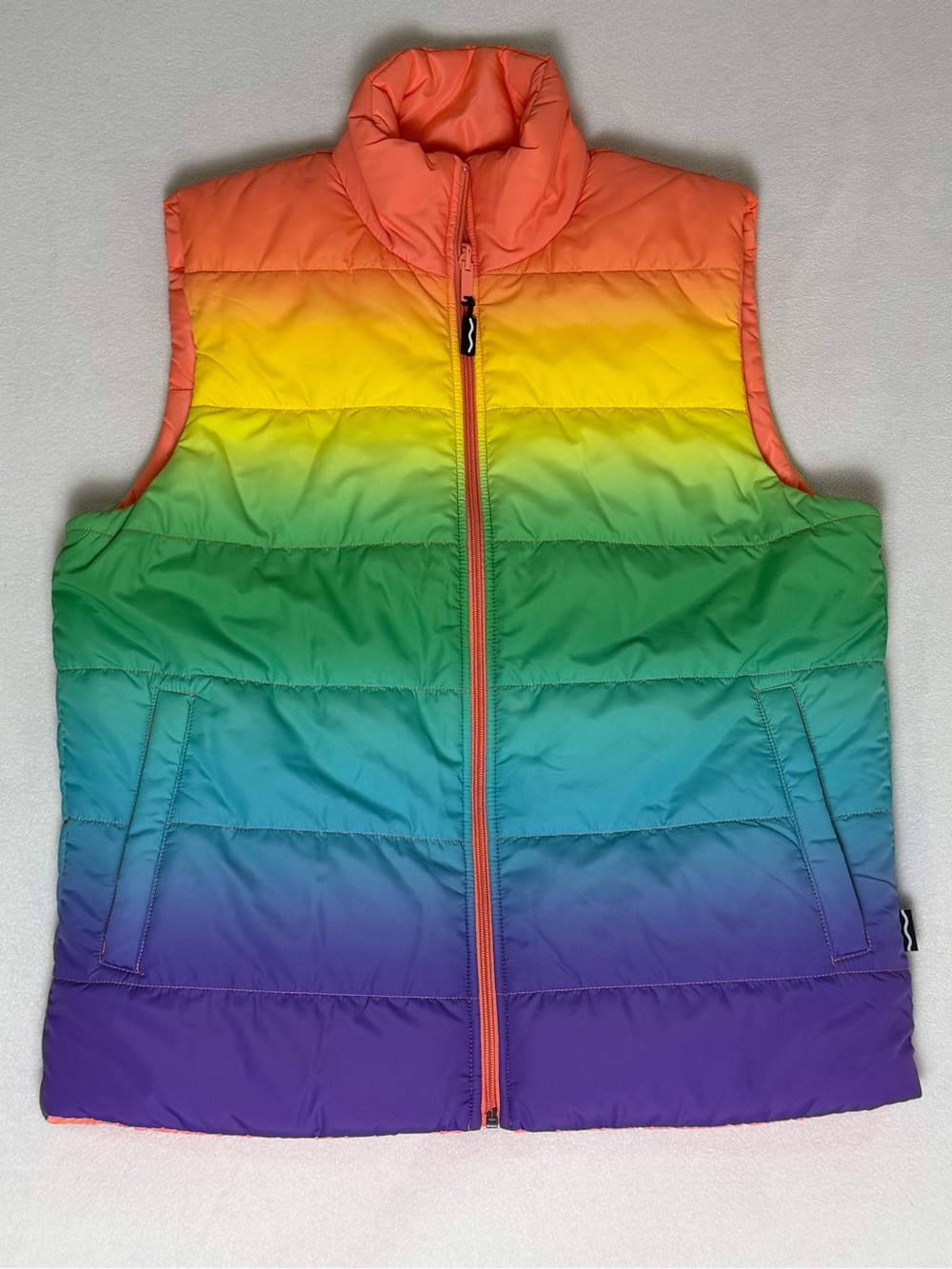 Crayola rainbow reversible Puffer Vest